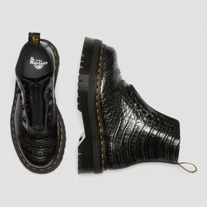 Dr. Martens Sinclair Croc Embossed Leather Boots